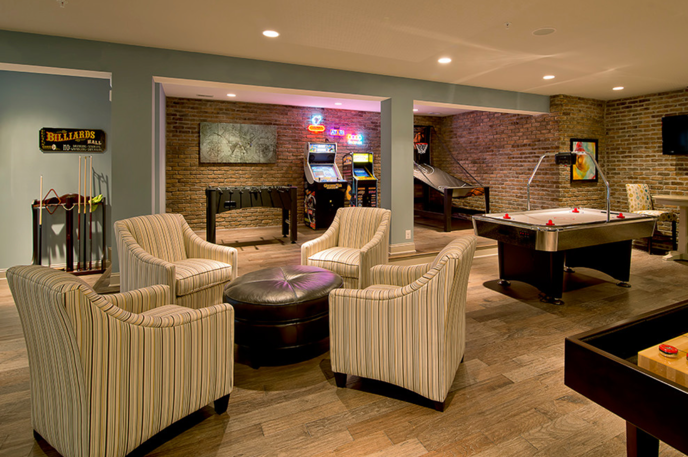 More than a Man Cave Basement Development - Eclectic - Basement - Calgary -  by Malbec Homes & Renovations Inc.