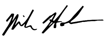 Mike Holmes signature